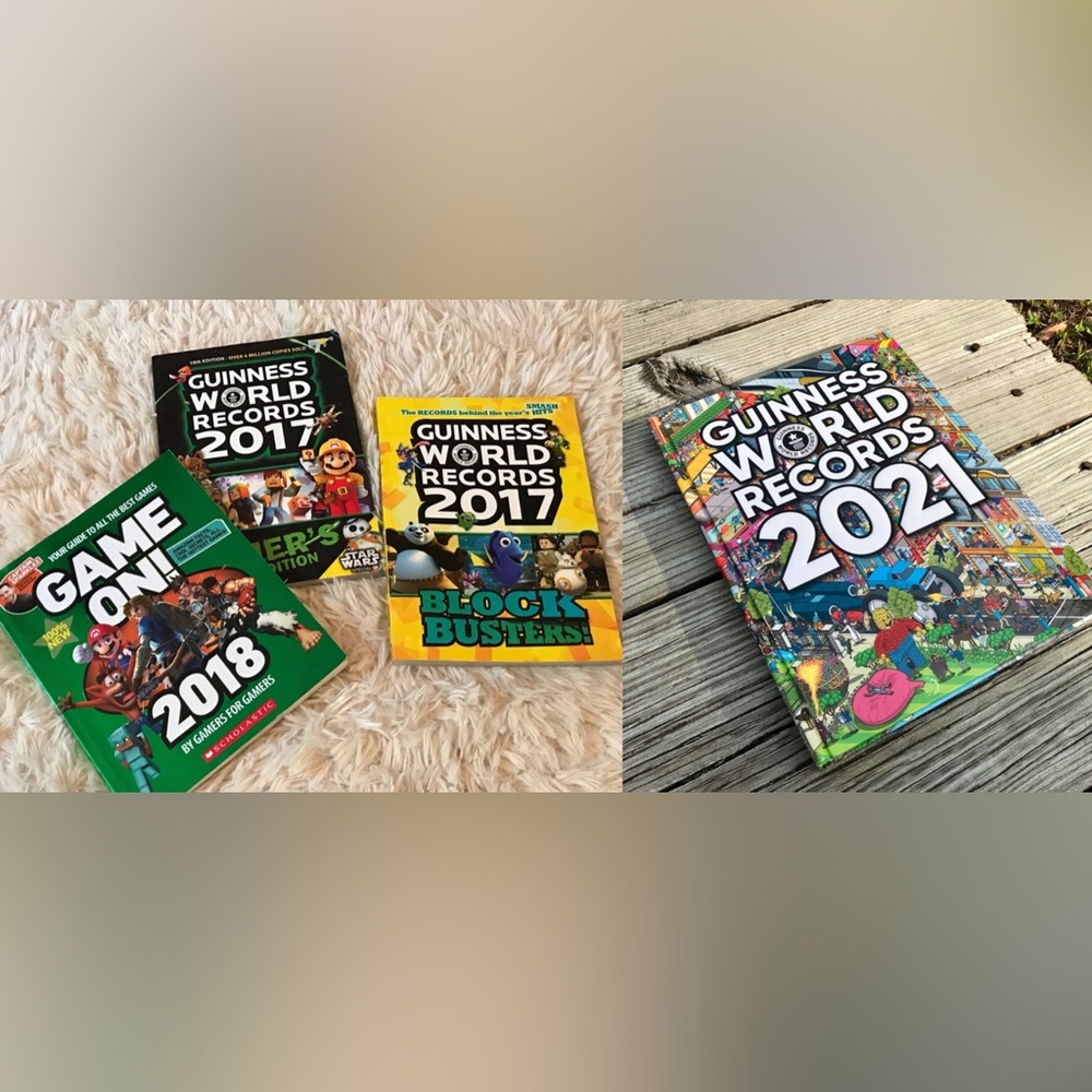 Lot Guinness World Record 2017 2018 2021 Books Gaming Entertainment Knowledge